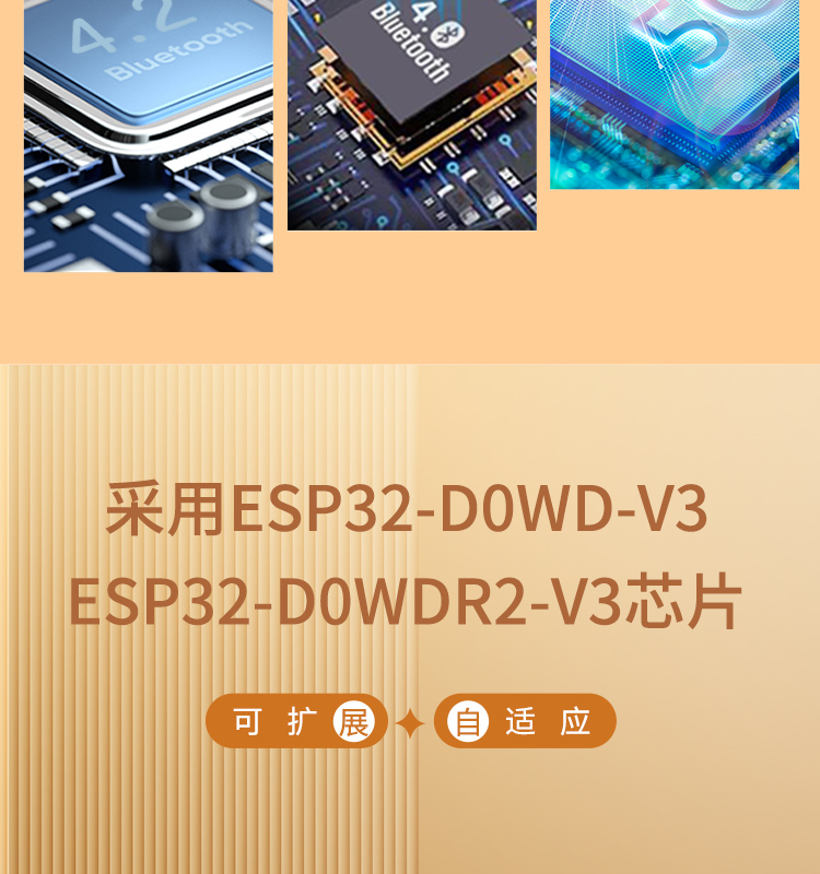 樂鑫科技官網(wǎng)ESP32-WEOVER-E/IE Wi-Fi+Bluetooth+Bluetooth LE MCU模組藍牙wifi無線模塊廠家